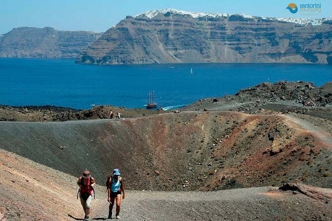 Santorini: Boat tour to Volcano, Hot Springs & Thirasia island - Swimming near Palea Kameni’s sulfur springs