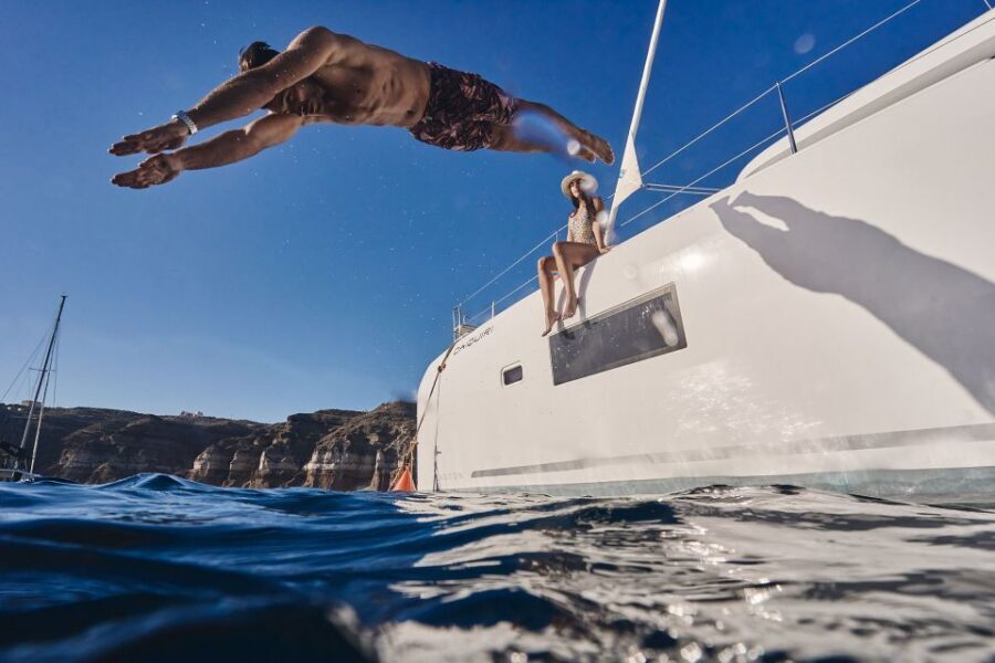 Santorini: Caldera Luxury Catamaran Cruise w/ Meal & Drinks - Quick Hits You’ll Feel Fast