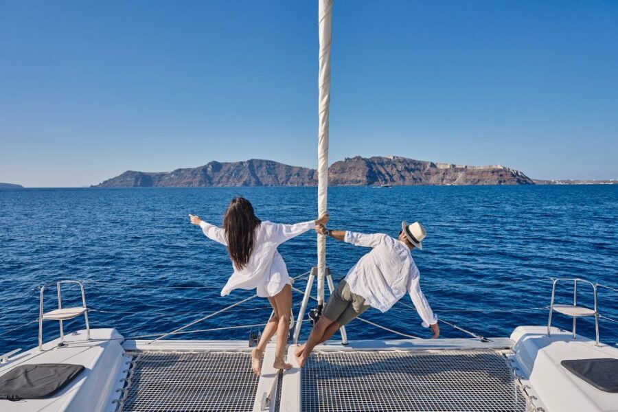 Santorini: Caldera Luxury Catamaran Cruise w/ Meal & Drinks - The BBQ, Unlimited Drinks, and the Luxury Details That Add Up