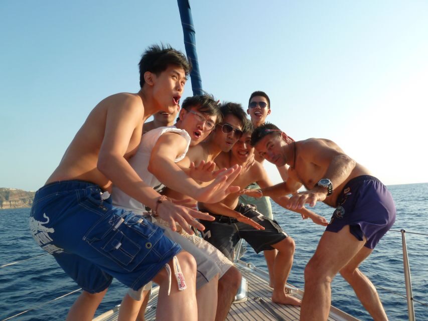 Santorini Caldera: Morning Sailing Cruise with Meal - Entering the Santorini caldera: Palia and Nea Kameni on your schedule