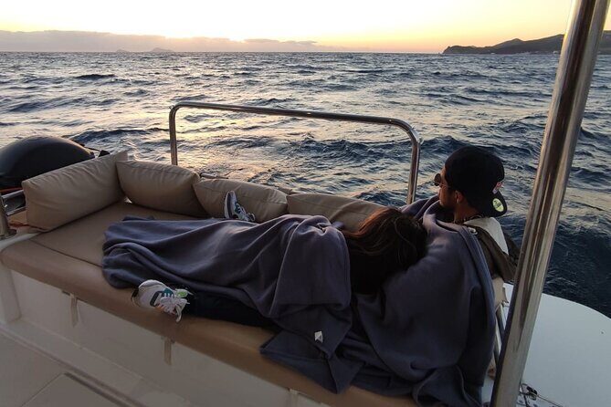 Santorini Caldera Panorama Winter Cruise All Inclusive - Nea Kameni hot springs: swimming and snorkeling in winter reality