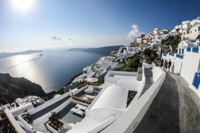 Santorini : Caldera Trail Hike and Sunset - From hotel pickup to the old mule path