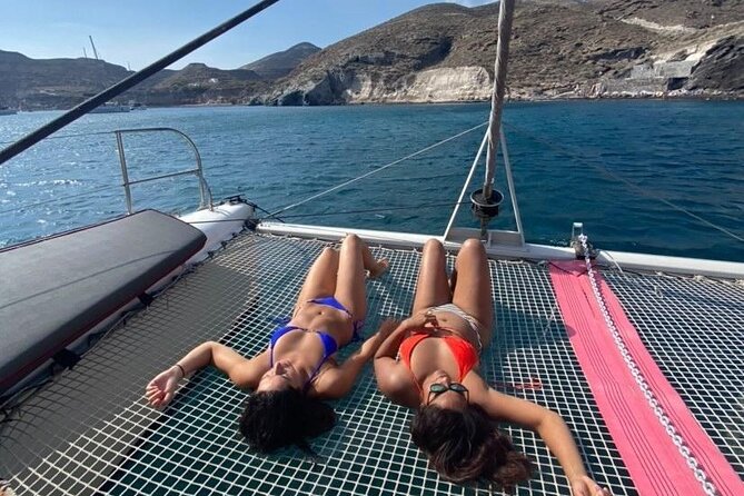 Santorini Catamaran Cruise – 5-Hour Private Sailing Experience - White Beach: more time for swimming and snorkeling