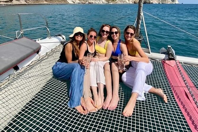 Santorini Catamaran Cruise – 5-Hour Private Sailing Experience - Leaving Vlychada for the southern coast