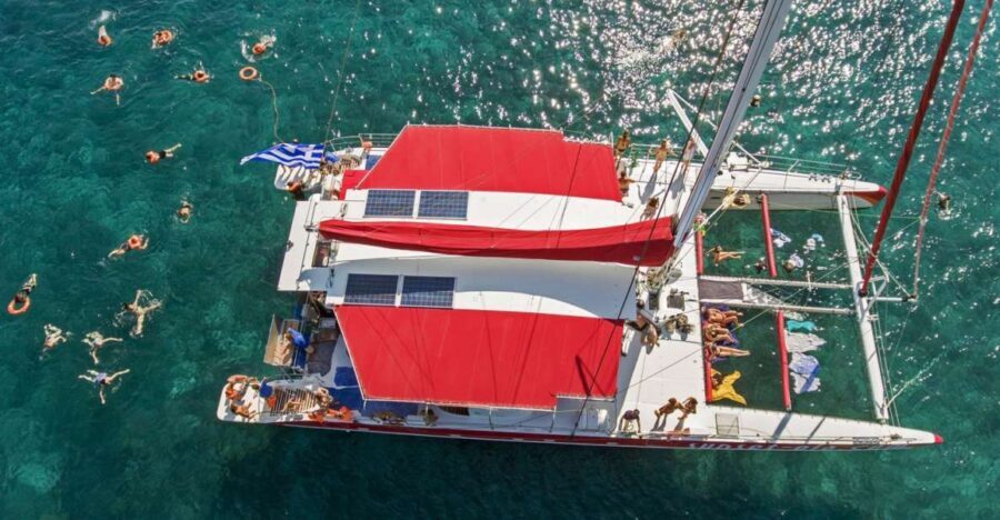 Santorini: Catamaran Cruise, Winery, & Oia Sunset Combo Tour - Water Time Details: snorkeling help you’ll actually use