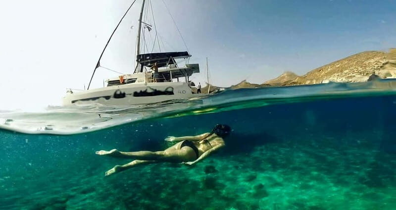 Santorini: Catamaran Cruise with Fresh Meal & Open Bar - Hotel pickup and the Vlychada timing reality