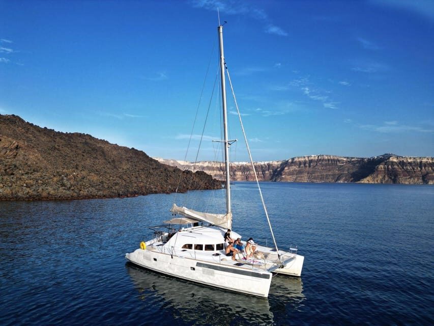 Santorini: Catamaran Cruise with Greek BBQ and Drinks - A practical take on this Santorini catamaran cruise