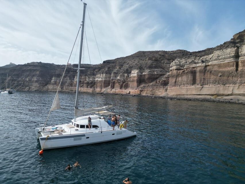 Santorini: Catamaran Cruise with Greek BBQ and Drinks - Timing and the Vlychada Marina meeting point that matters
