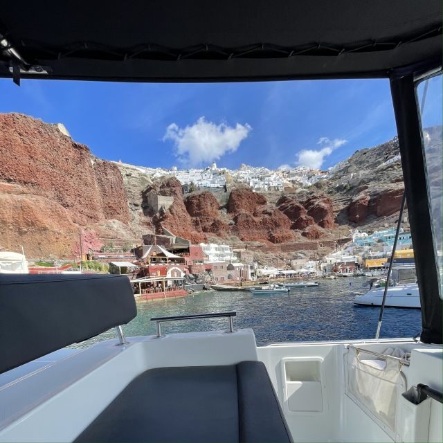 Santorini: Catamaran Cruise with Lunch, Drinks, & Oia Visit - Thirasia swim and snorkel: clear water plus a proper meal break