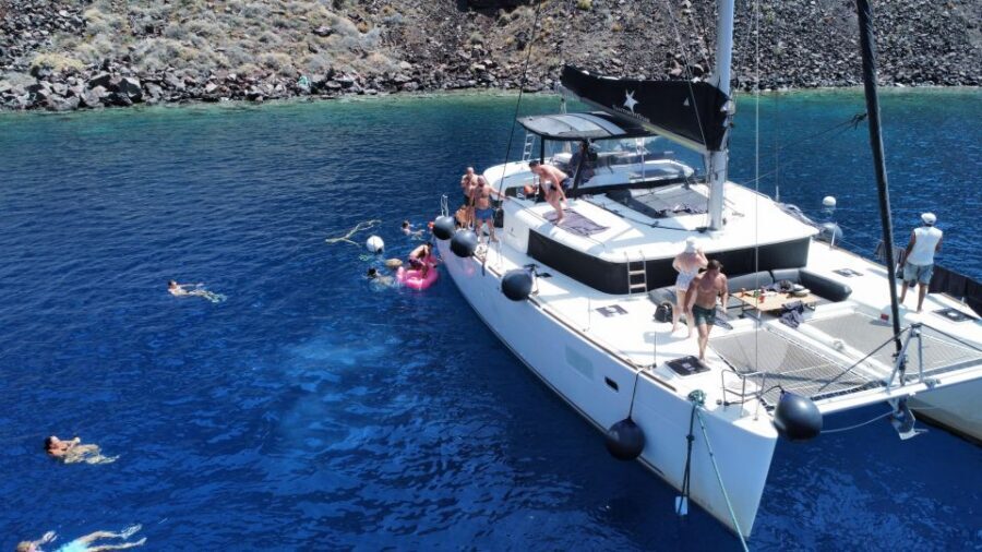 Santorini Catamaran Cruise with Swimming, Meal and Open Bar - Key things that make this cruise worth your time