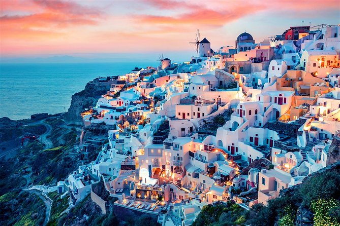 Santorini Classic highlights tour - Oia from Saint George’s Church to sunset