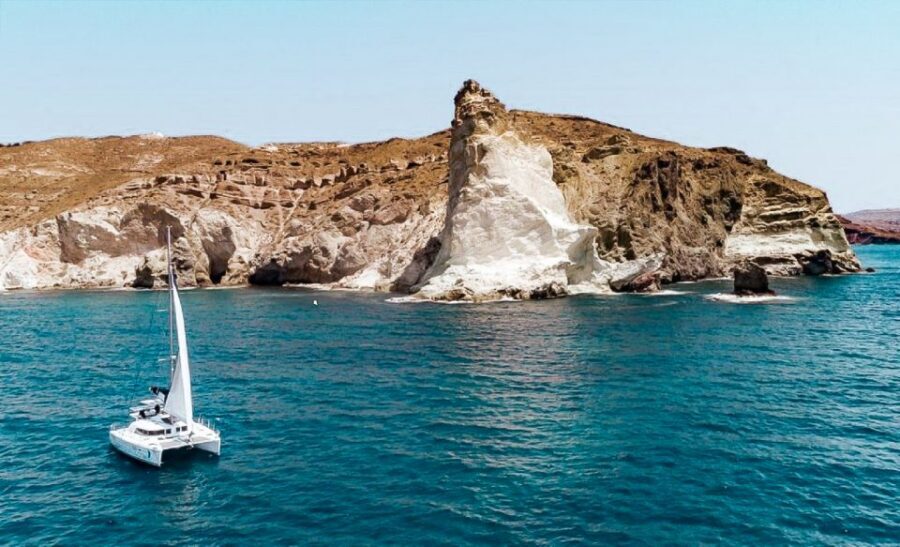 Santorini: Day Cruise with Meal & Open Bar - Snorkeling in the Aegean Blue: Gear Included, Effort Optional