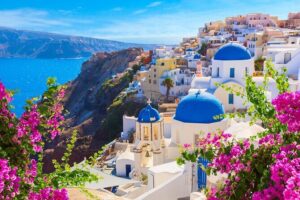 Santorini Delight: Mini-Group Tour for Cruise Passengers - Firostefani: Blue-dome views and the fastest way to get oriented