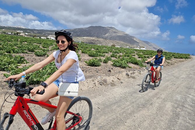 Santorini: E-Bike Sunset Tour Experience - Emporio’s castle and narrow lanes