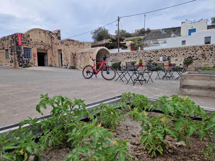 Santorini: E-Bike Sunset Tour Experience - Megalochori and the caldera at sunset