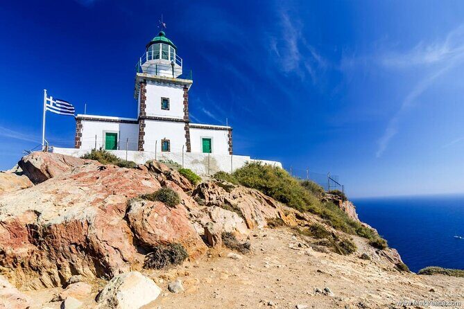Santorini Essentials Full Day Private Tour - Monastery of Profitis Ilias (Prophet Elias): the big finish from above