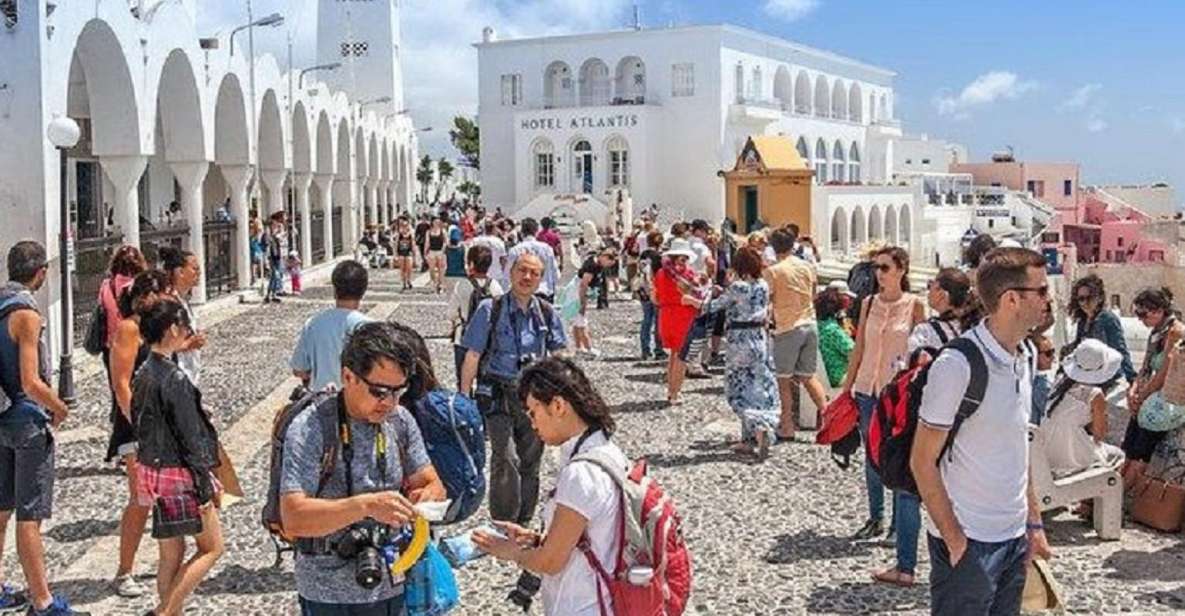 Santorini: Fira Town Walking Tour with Wine Tasting - The Venetian quarter and the short donkey-road walk