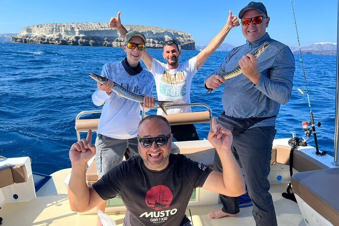 Santorini Fishing Private Cruise boat tour - BBQ, Snorkeling - Comfort, Cleanliness, and Photos Without the Hustle