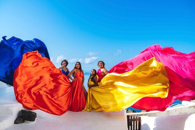 Santorini flying dress photo - Quick hits before your Santorini flying dress shoot