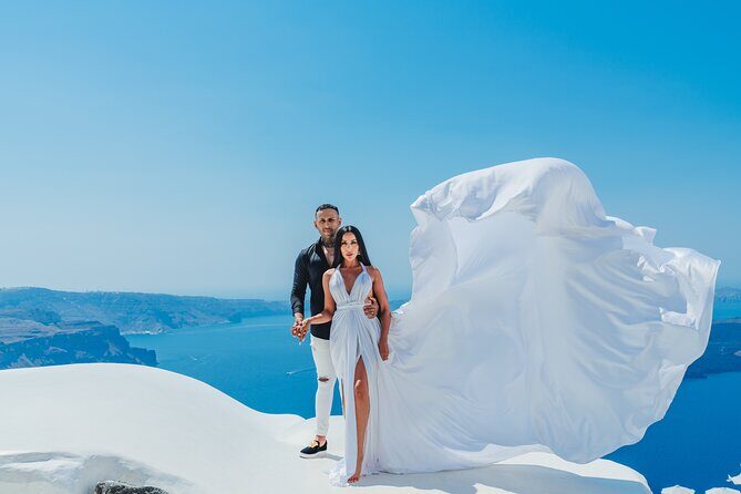 Santorini flying dress photo - Where your money goes: the real value of a $238.45 shoot