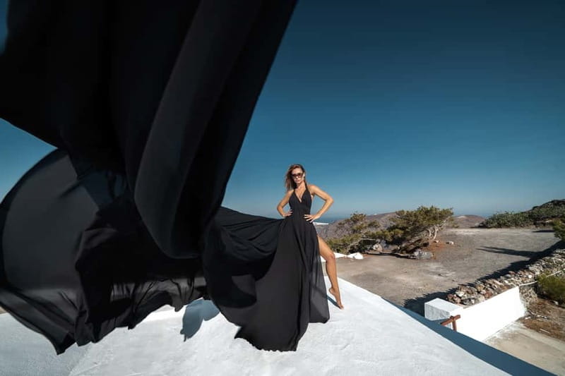 Santorini: Flying Dress Photo © Photoshoot "Express Package" - The value of $452 for one person