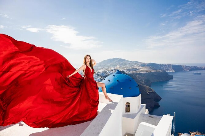 Santorini Flying Dress Photoshoot - Key details at a glance
