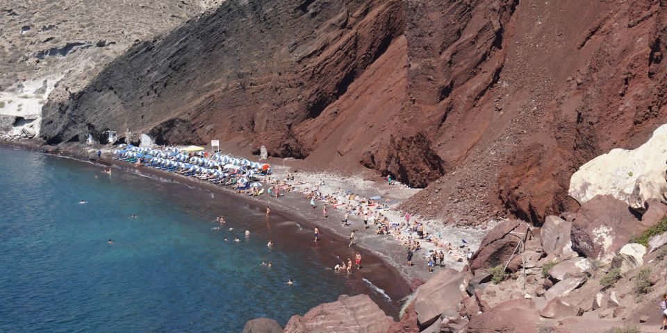 Santorini: Full-Day Small Group Tour - Red Beach and Santorini’s volcanic colors