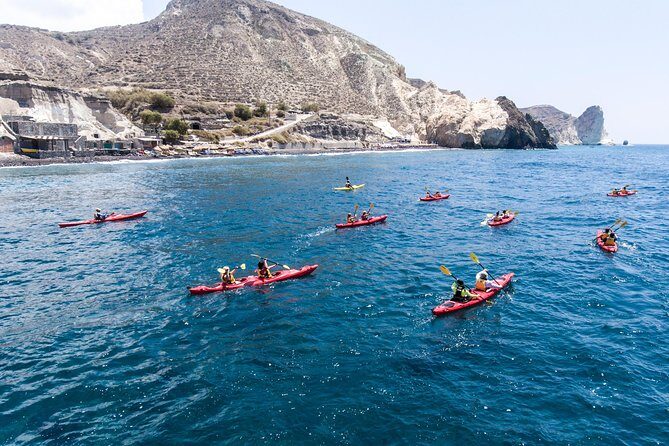 Santorini Guided Sea Kayaking with Light Lunch and Pick-up Option - Getting Ready at the Start: Induction, Gear, and First Strokes
