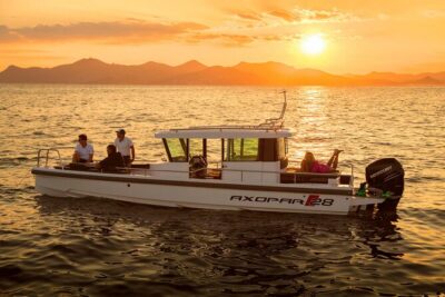 Santorini Half Day MotorCruiser Private Cruise incl. Meal,Drinks &Free Transport - Red Beach and White Beach from the water