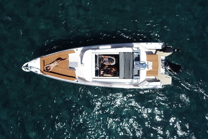 Santorini Half Day MotorCruiser Private Cruise incl. Meal,Drinks &Free Transport - Mesa Pigadia, the final beach view