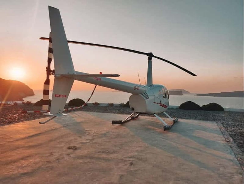 Santorini: Helicopter Sightseeing Flight Over Caldera - The heliport reality and the polished flight