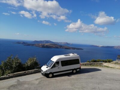 Santorini highlights tour - Prophet Elias at 567 meters