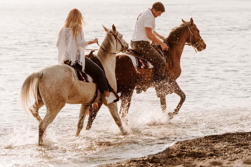 Santorini: Horseback Riding on the Black Sandy Eros Beach - Riding through volcanic canyons and ash-colored rock