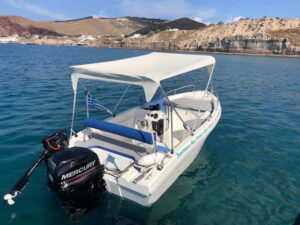 Santorini: License-Free Boat Rental with Ice, Water, & Fruit - Meeting at Notos Hotel Pier and Getting Set Up Fast