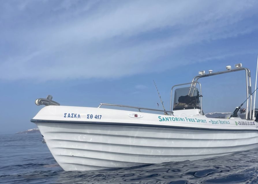 Santorini: License-Free Boat Rental with Snorkeling Gear - Key things to know before you go
