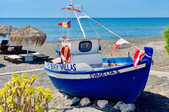 Santorini: Local Life Full Day Tour - Black sand and the Aegean breeze