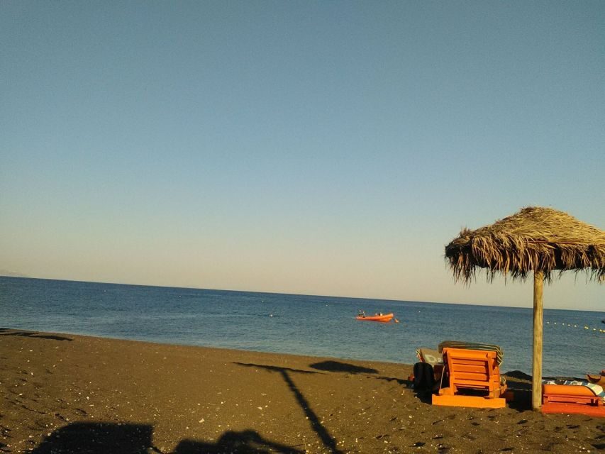 Santorini: Lost Atlantis, Beaches & Wine Tasting Tour - Spirits, Scenic Stops, and a Caldera-View Cocktail Finish
