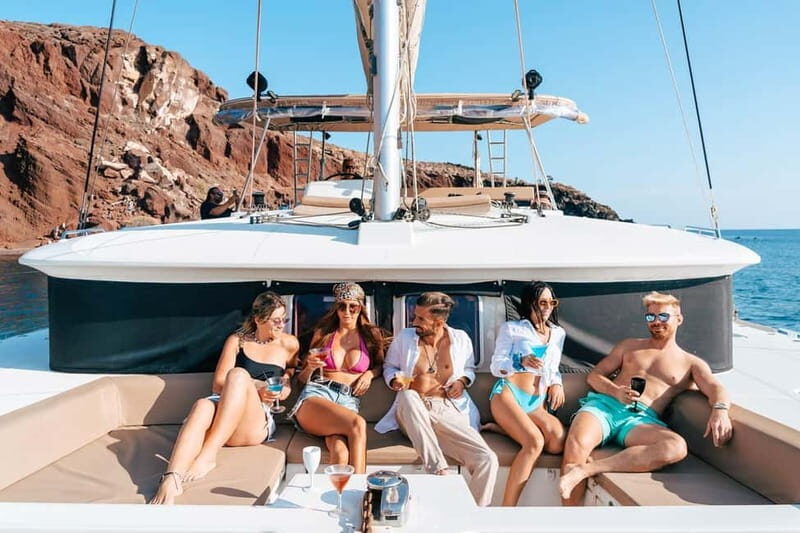 Santorini: Luxury Catamaran Cruise with Lunch, BBQ & Drinks - From Vlychada Port: the smooth start that sets the tone