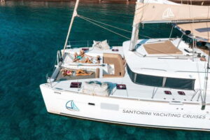Santorini: Luxury Catamaran Cruise with Lunch, BBQ & Drinks - Red Beach, White Beach, and the Akrotiri Lighthouse: the photo stops with a purpose
