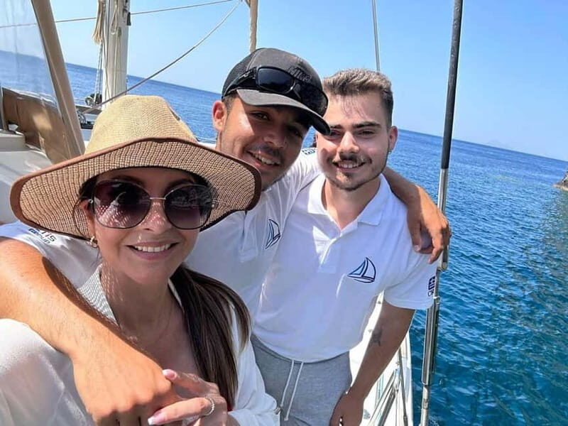 Santorini: Luxury Catamaran Cruise with Lunch, BBQ & Drinks - Caldera sailing: the views that make you slow down