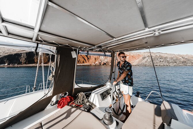 Santorini Luxury Catamaran Private Cruise - How the private price adds up