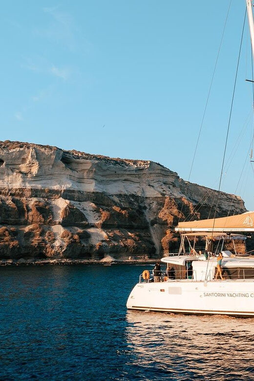 Santorini: Luxury Sunset Cruise with Dinner, BBQ, and Drinks - The Volcano Hot Springs (Palea Kameni): Worth It, With One Big Caveat