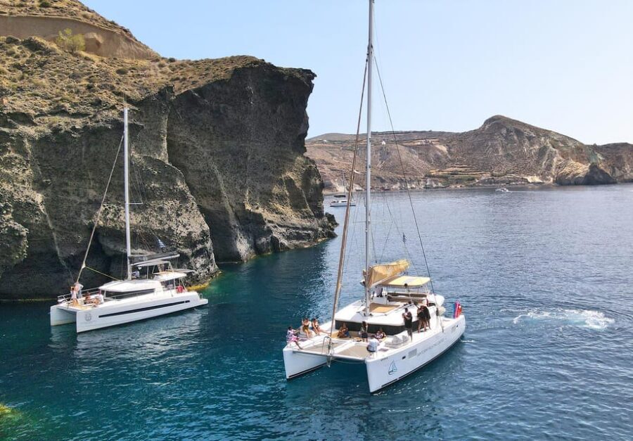 Santorini: Luxury Sunset Cruise with Dinner, BBQ, and Drinks - Food and Drinks: What the Inclusions Really Mean