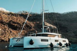 Santorini: Majestic Catamaran Cruise with Meal and Drinks - Ammoudi departure: why this start feels right