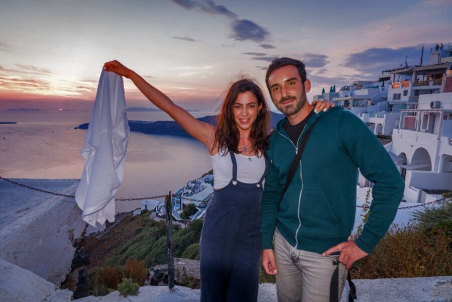 Santorini: Night Hike, Wine Tasting, and Greek Dinner - Walking From Fira Toward Imerovigli: Sunset Then Stars