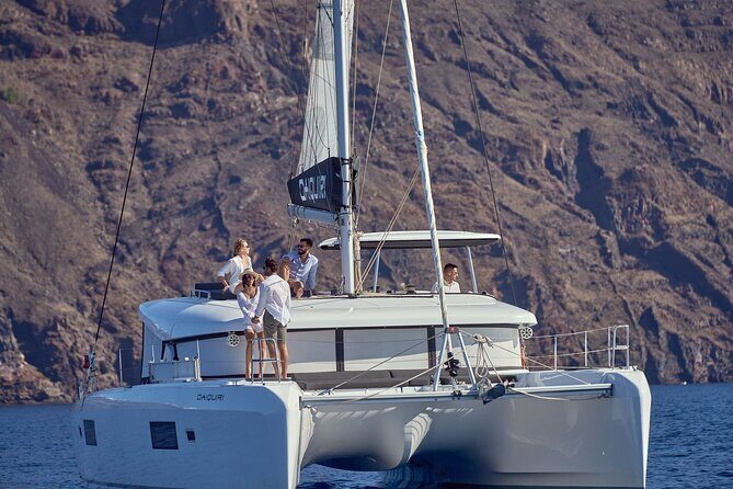 Santorini Oia: Caldera Luxury Day Cruise with BBQ & Drinks - “Oldest port” viewpoints and photo time from the sea