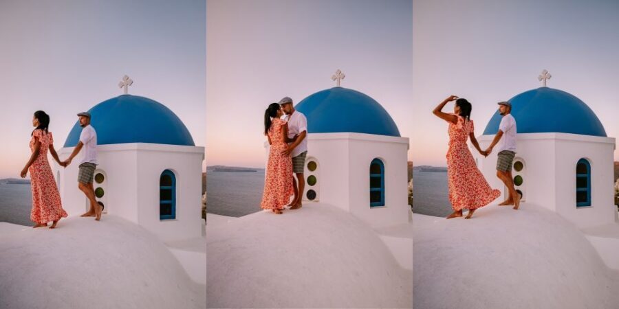 Santorini: Oia Village Professional Photo Shoot - Oia Village cliffs: the backdrop that does half the work