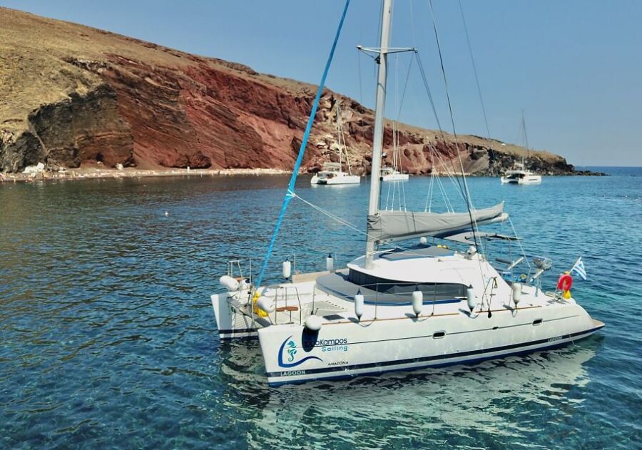 Santorini: Private All-In Catamaran Cruise, with Food|Drinks - Crew service style: attentive, but not hovering
