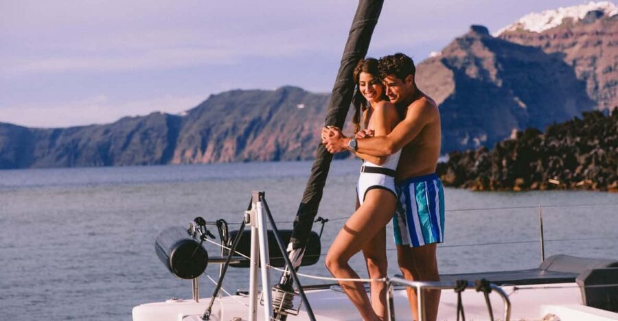 Santorini: Private Catamaran Tour with BBQ Meal and Drinks - Why this Santorini catamaran feels like a real upgrade