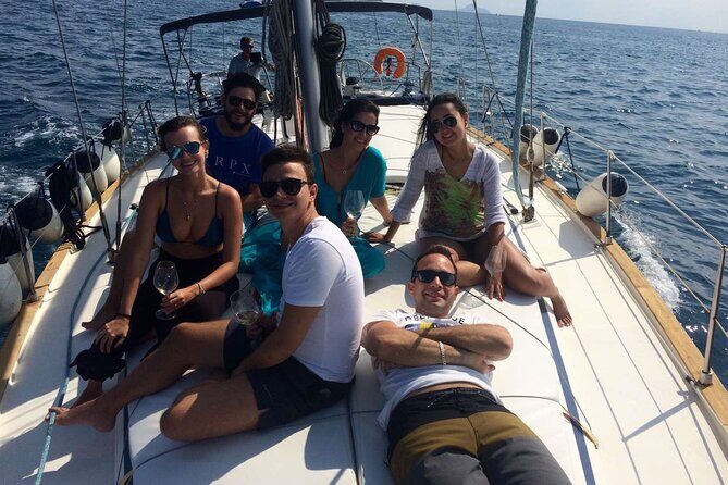 Santorini Private Daytime Sailing Cruise with Meal, Drinks &Transfer included - Homemade Meal on Board: Santorini Ingredients, Sea-Level Pace